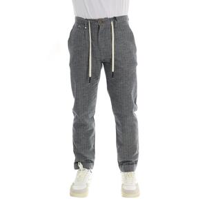 PANTALACCIO GESSATO BLU